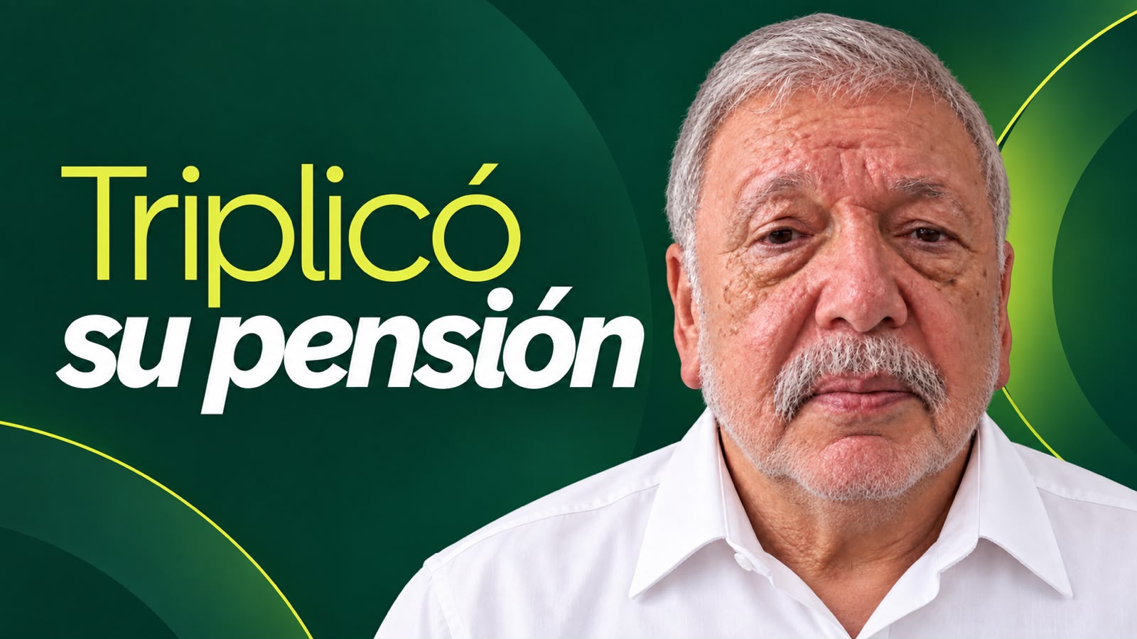 Triplicó su pensión